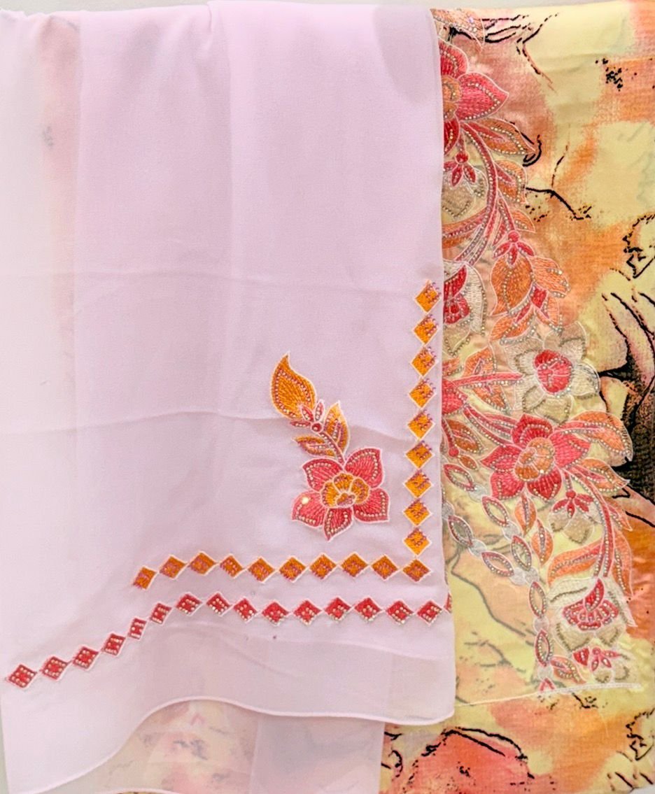 Indonesian Silk Mukhawwar with Sheila – Peachy Spring
